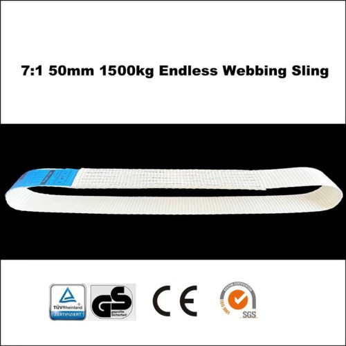 50mm 1500kg White Endless Webbing Sling
